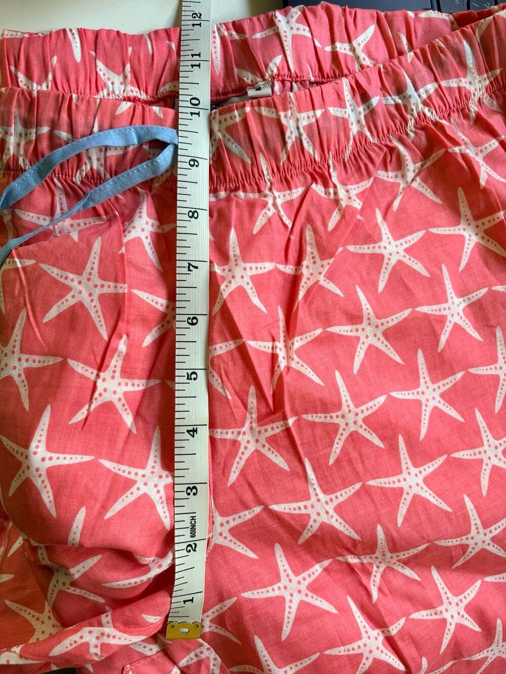 Malabar Bay Pink Starfish Print Cotton Pajama Set Ladies Size Small NWOT - Picture 11 of 13